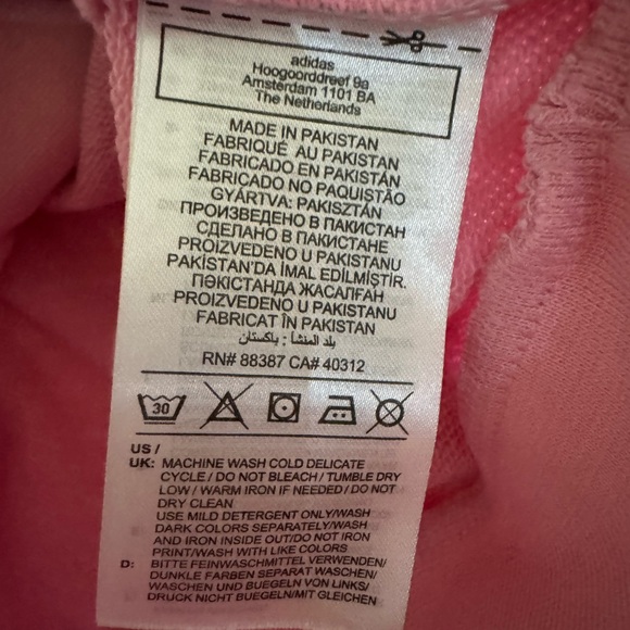 NWOT Adidas cropped hoodie - Picture 4 of 4